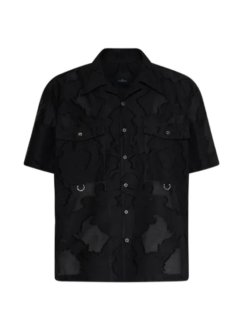 John Richmond playera con motivo abstracto