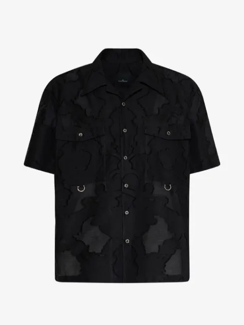 John Richmond playera con motivo abstracto