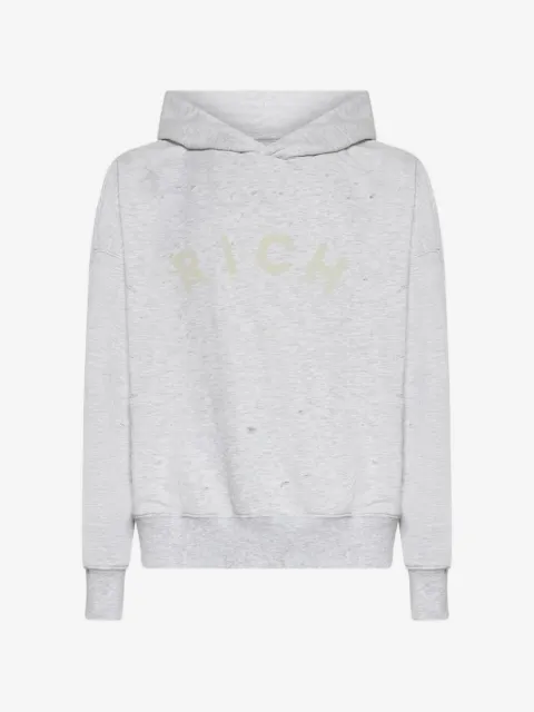 John Richmond distressed hoodie