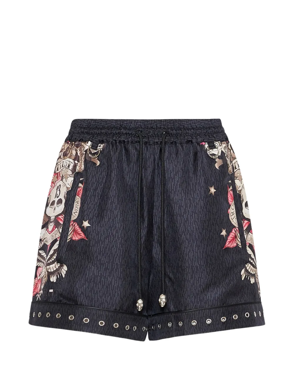John Richmond floral-print shorts - Black