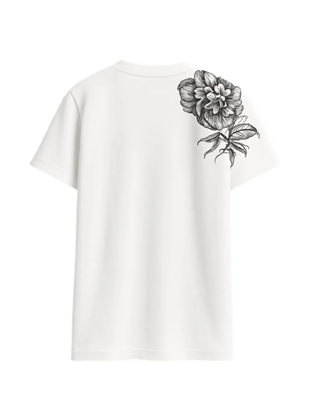 John Richmond T-shirt met bloemenprint Wit