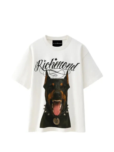 John Richmond dog-print T-shirt