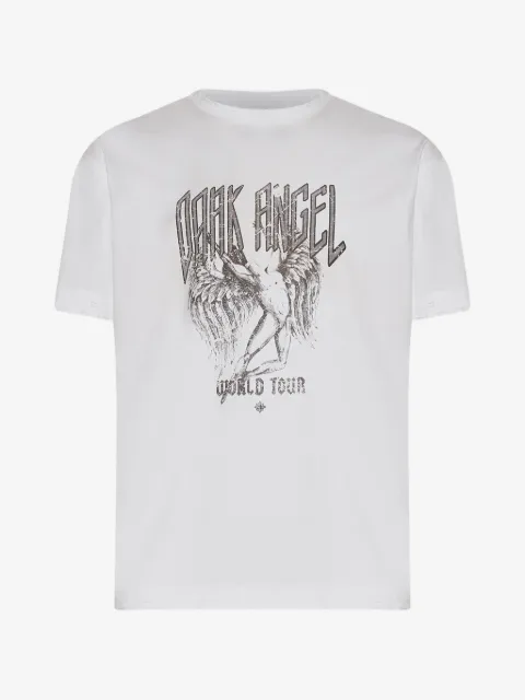 John Richmond playera con estampado gráfico