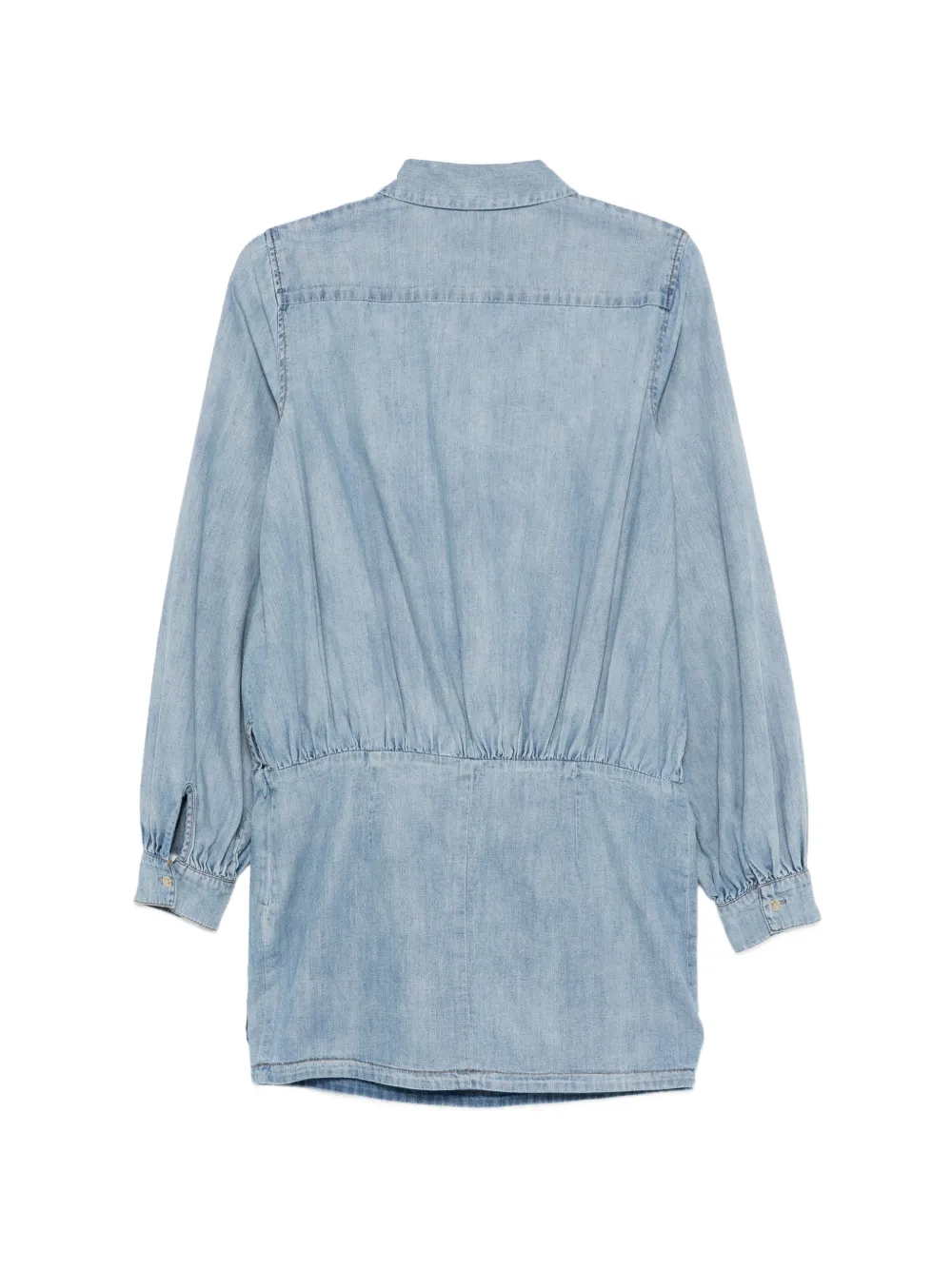7 For All Mankind Chambray cargo mini-jurk Blauw