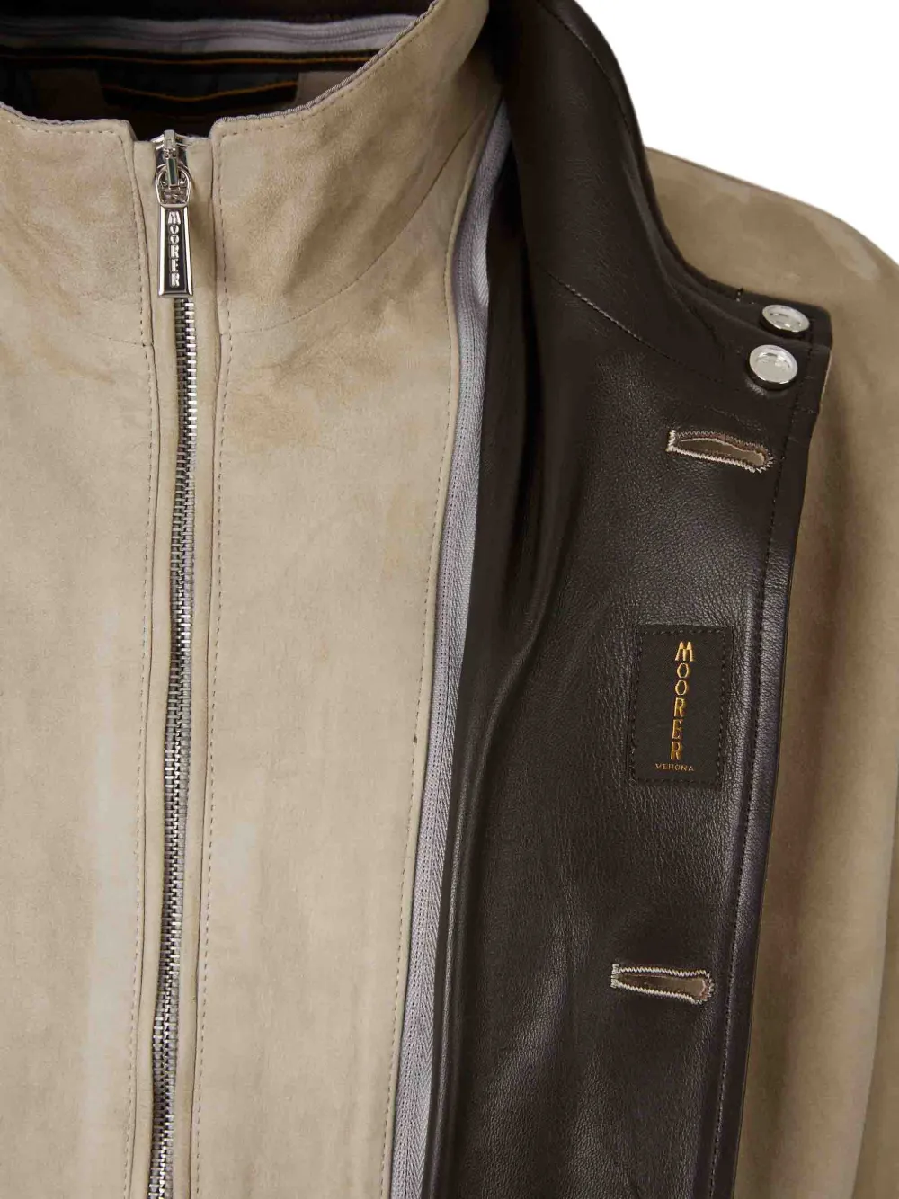 Moorer Jack met rits Beige