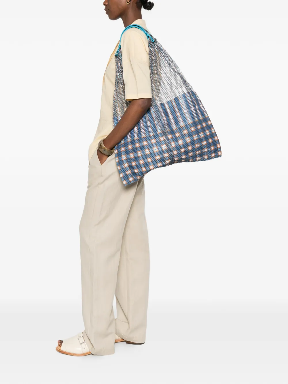  épice Elvizer B Patterned Shoulder Bag - Blue 