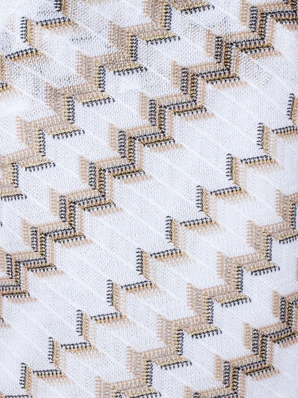 Geometric-Print Halterneck Top