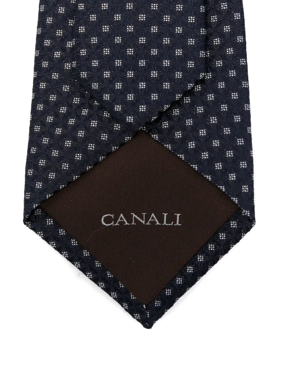  Canali Pattern Tie - Blue 