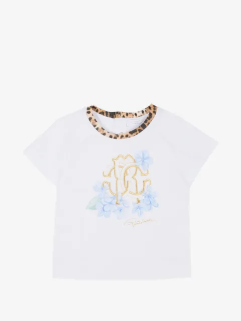 Roberto Cavalli Junior floral-print T-shirt