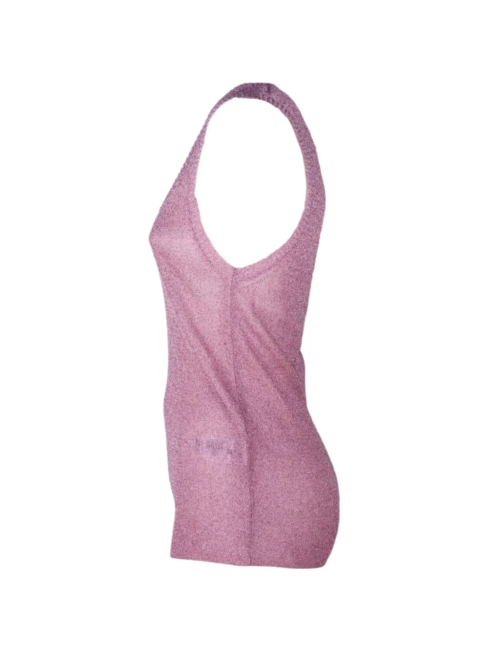  Pho Firenze Sleeveless Round-neck Top - Pink 