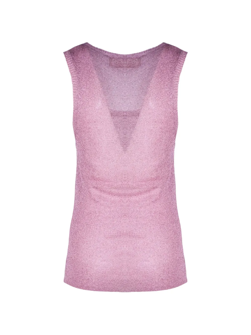  Pho Firenze Sleeveless Round-neck Top - Pink 