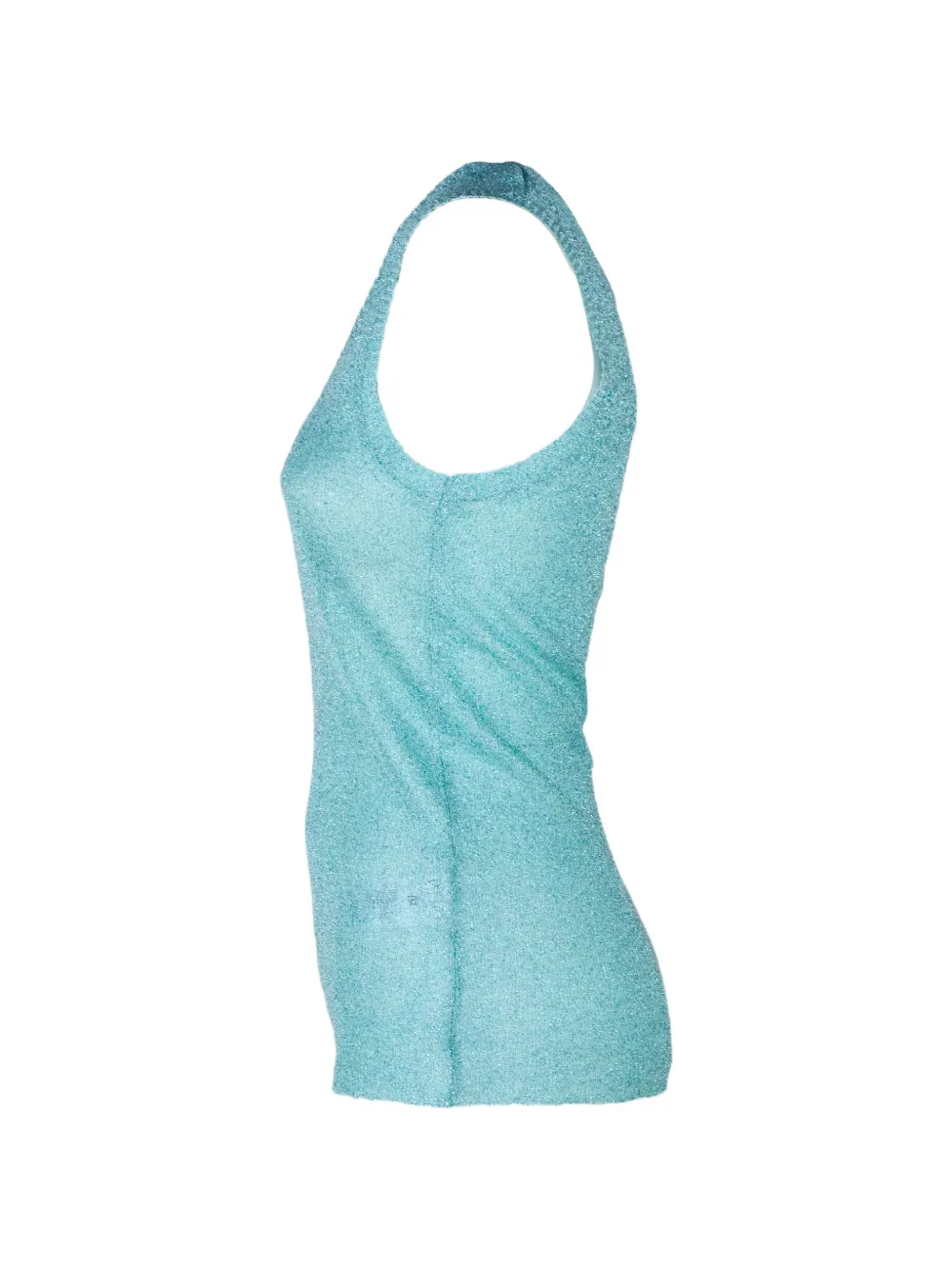  Pho Firenze Sleeveless Round-neck Top - Blue 