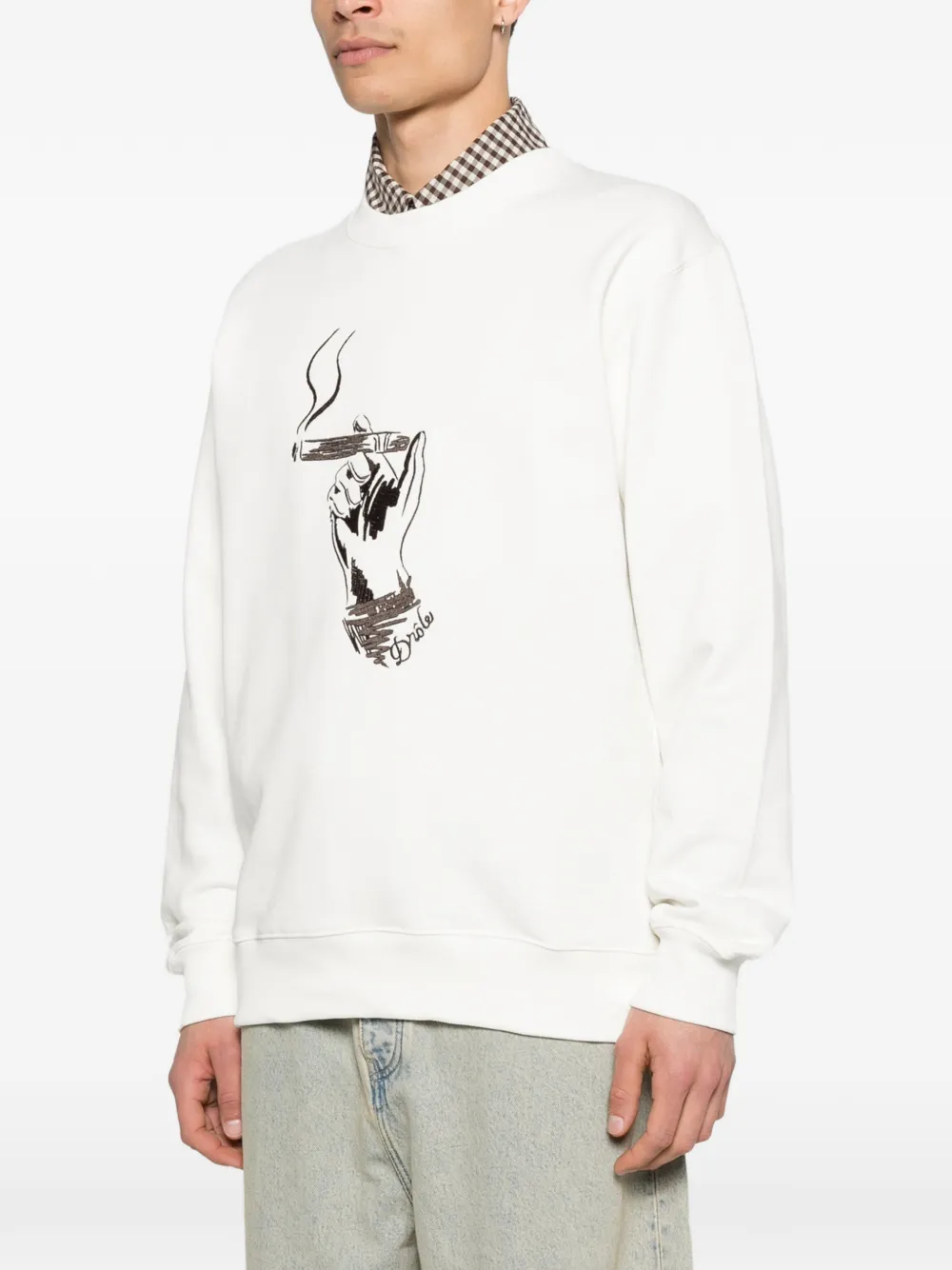 Drôle De Monsieur Cuba sweater Wit