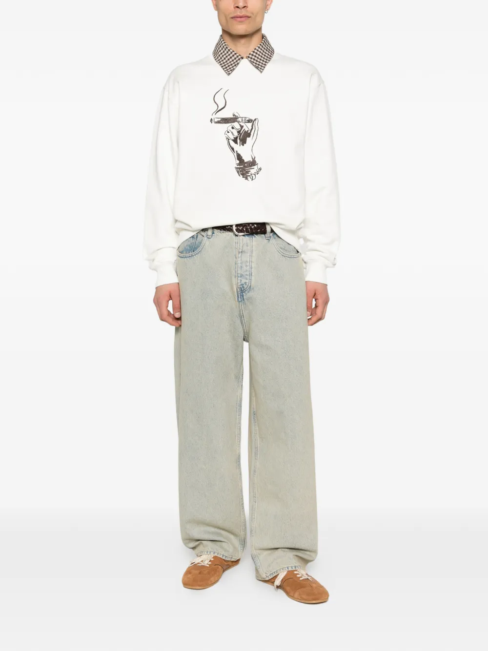 Drôle De Monsieur Cuba sweater Wit