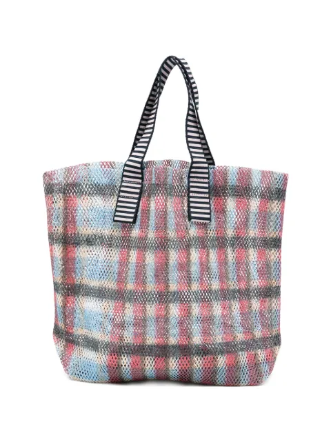 Épice Kanpur plaid tote bag