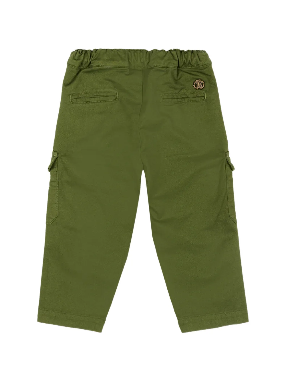  Roberto Cavalli Junior Buttoned Cargo Pants - Green 