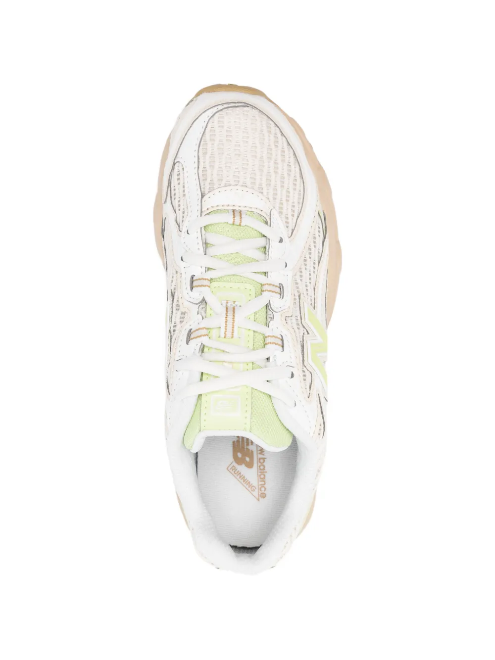 New Balance 740 sneakers met logo Beige