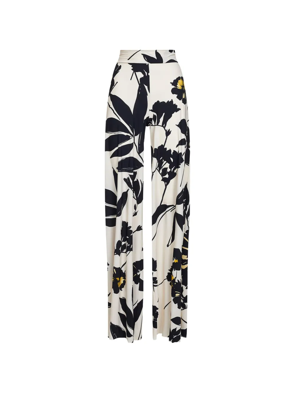 CHIARA BONI La Petite Robe floral-print high-waisted trousers - Toni neutri