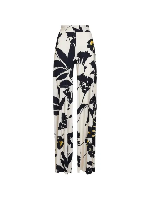 CHIARA BONI La Petite Robe floral-print high-waisted trousers