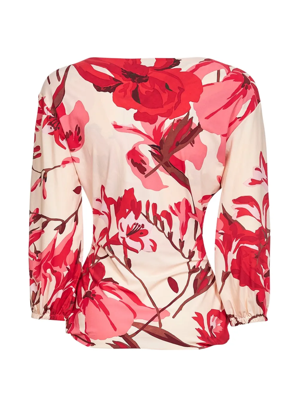 CHIARA BONI La Petite Robe Shirt met bloemenprint Beige