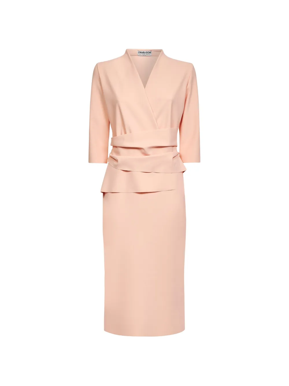 CHIARA BONI La Petite Robe draped V-neck dress - Rosa