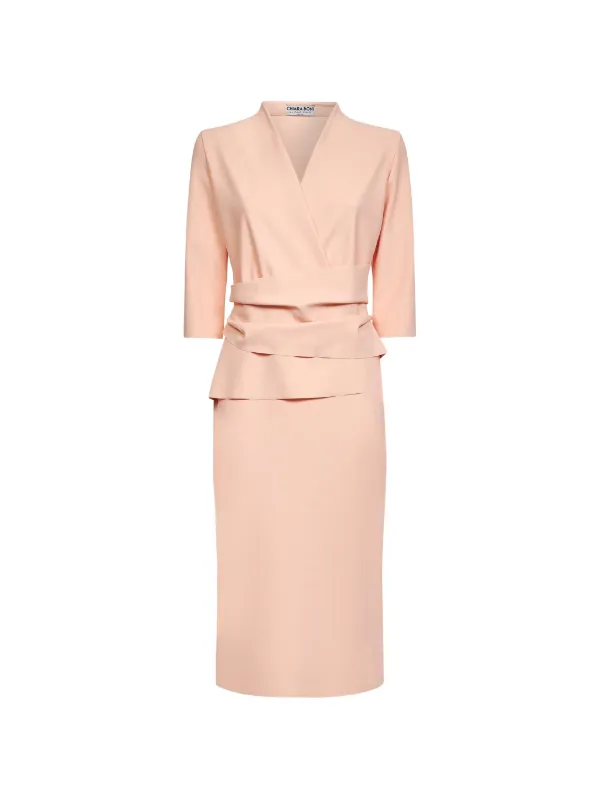 CHIARA BONI La Petite Robe Draped V-neck Dress | Pink | FARFETCH CHIARA BONI La Petite Robe Draped V-neck Dress | Pink | FARFETCH