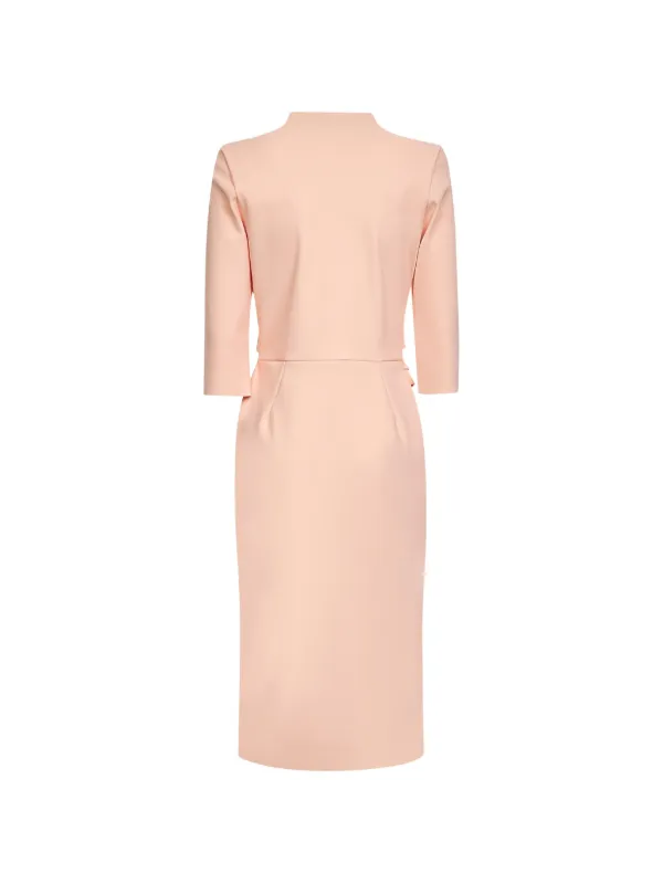 CHIARA BONI La Petite Robe Draped V-neck Dress | Pink | FARFETCH CHIARA BONI La Petite Robe Draped V-neck Dress | Pink | FARFETCH