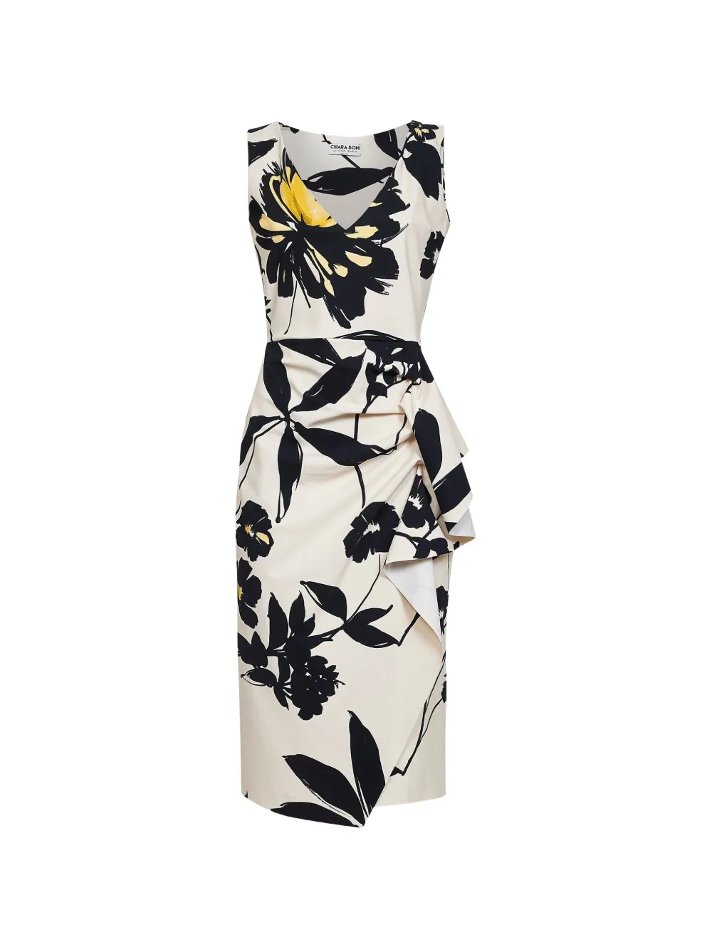 CHIARA BONI La Petite Robe floral-print midi dress - Toni neutri