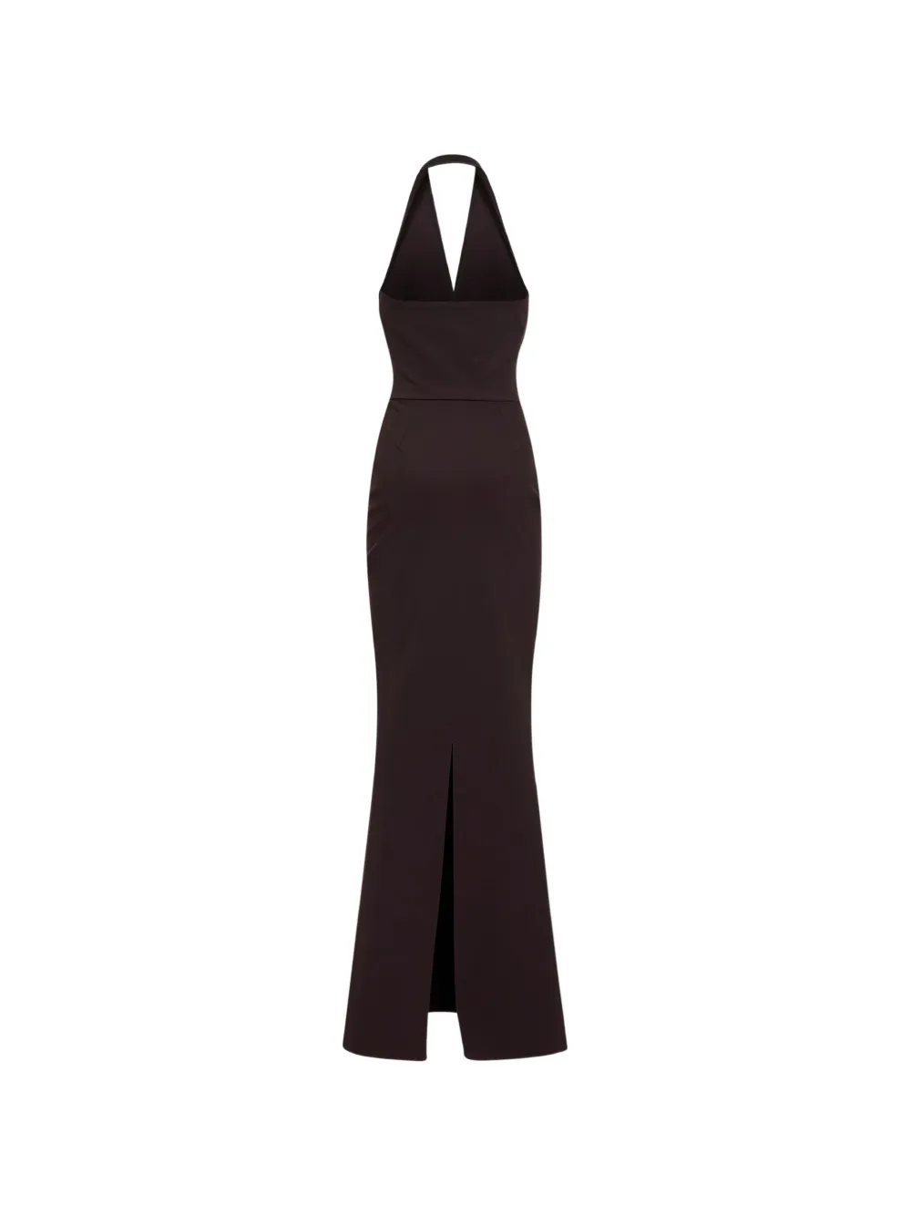 CHIARA BONI La Petite Robe Maxi-jurk met halternek Bruin