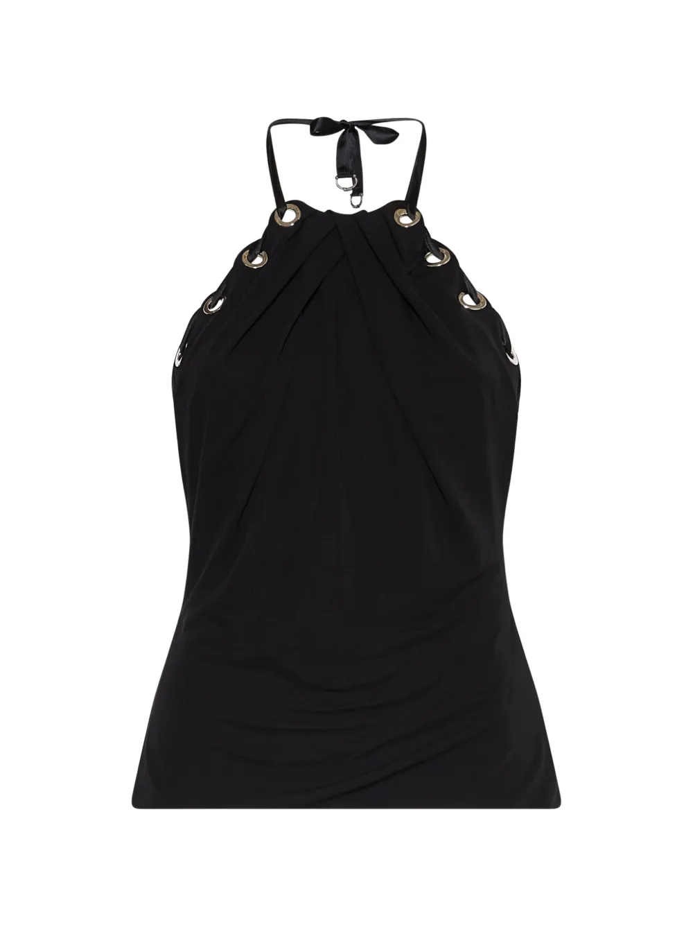 John Richmond Top con occhielli - Nero