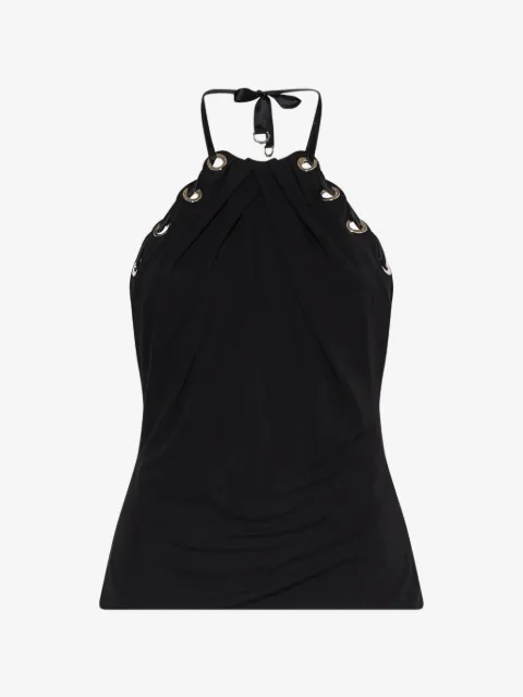 John Richmond eyelet lace-up top