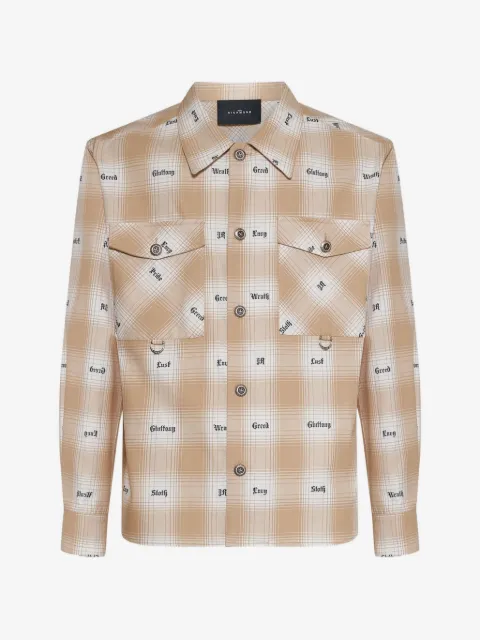 John Richmond plaid-check shirt