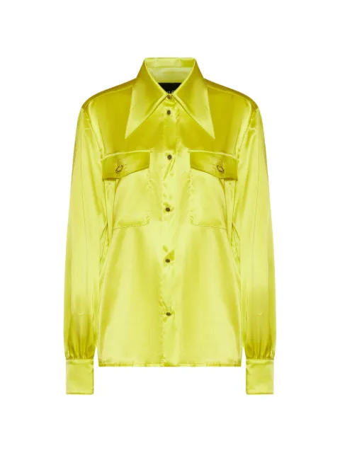John Richmond camisa con bolsillos y solapa