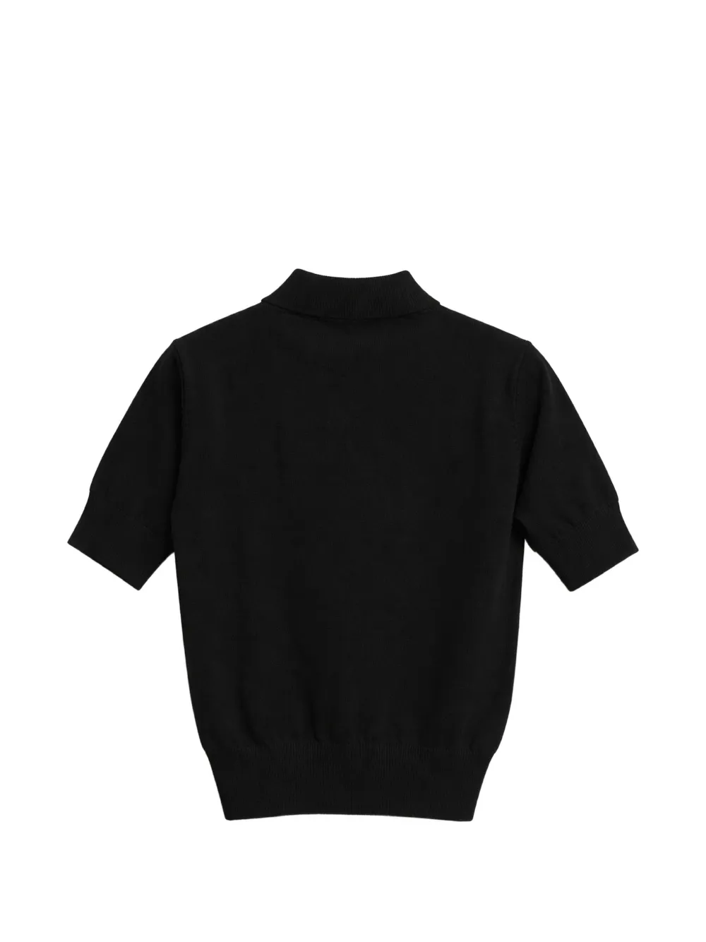 John Richmond Gebreid T-shirt Zwart