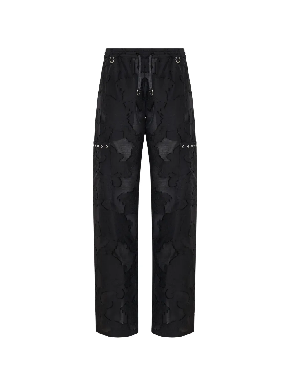 John Richmond Pantaloni Eyelet - Nero