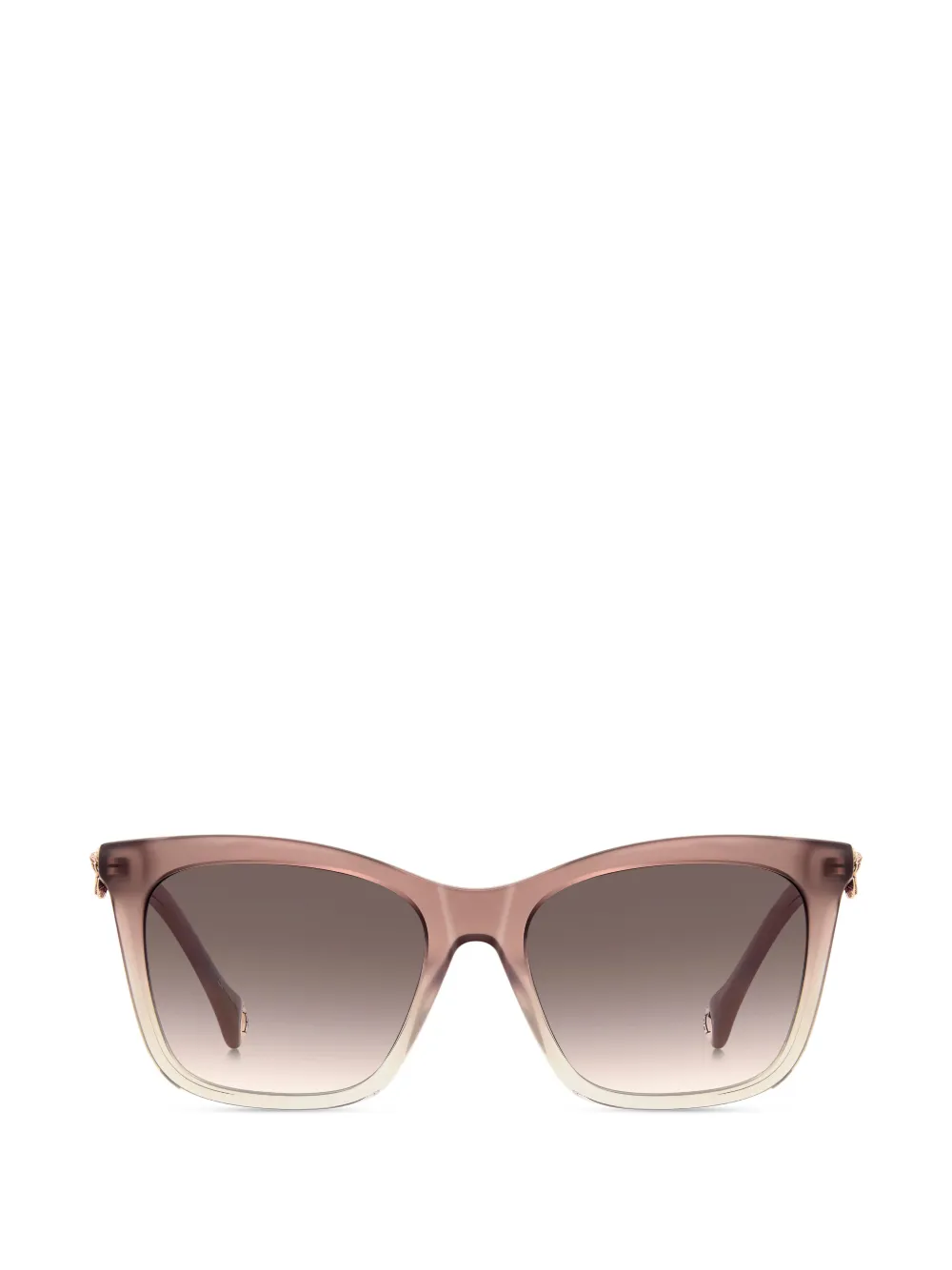 Carolina Herrera geometric-frame sunglasses - Marrone