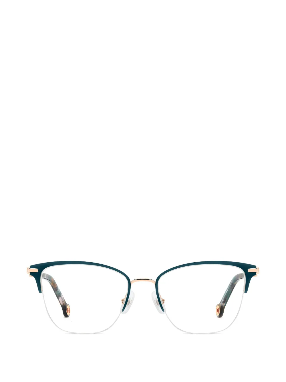 Carolina Herrera half-rim glasses - Verde