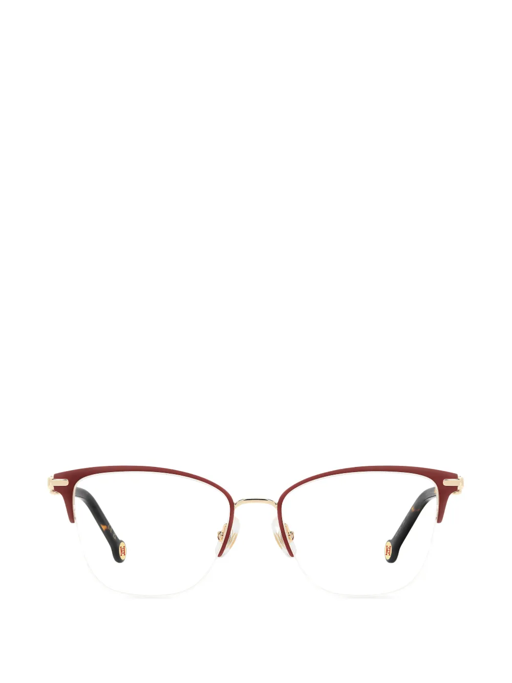 Carolina Herrera logo-detail glasses - Rosso