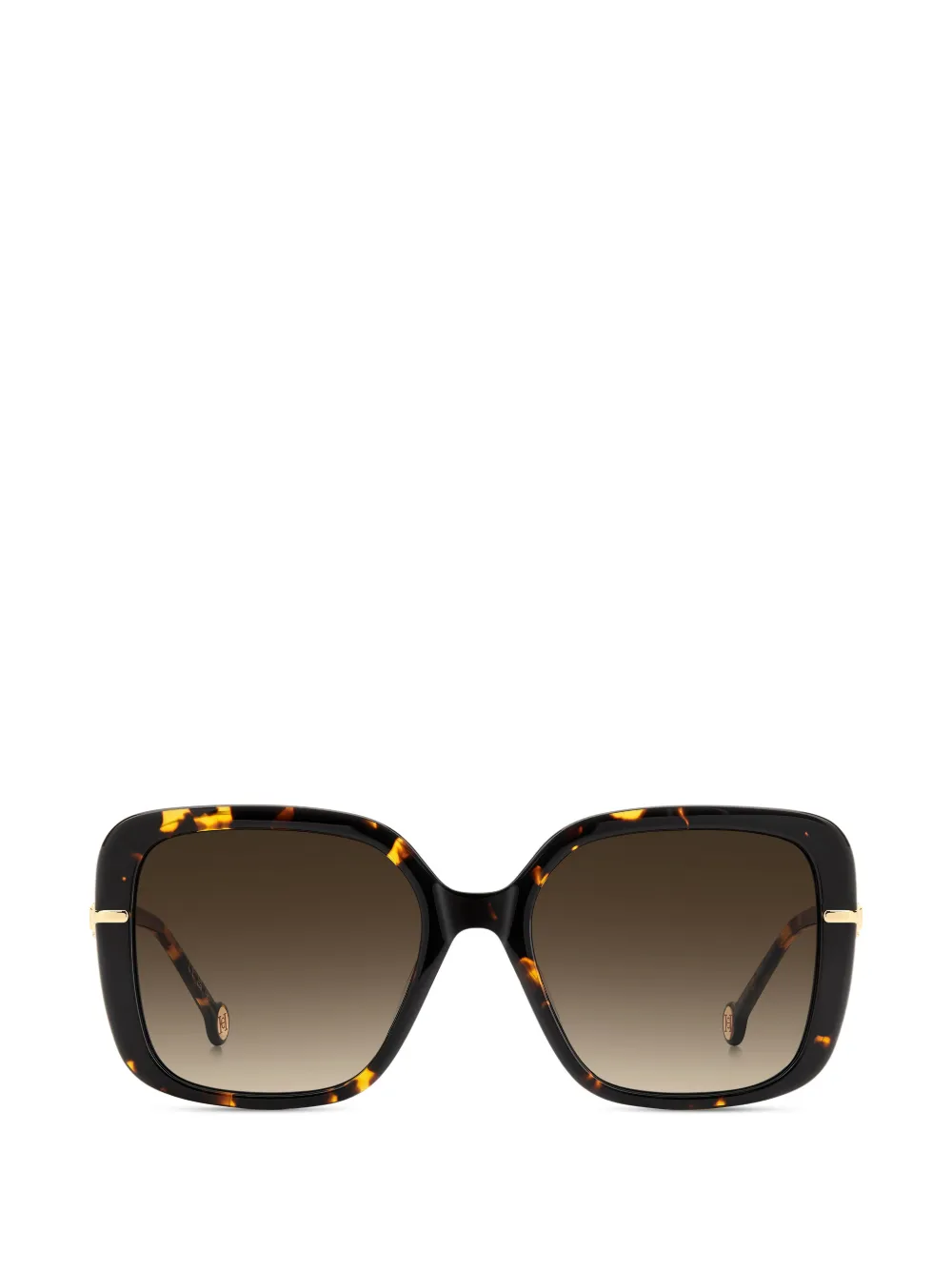 Carolina Herrera square-frame sunglasses - Marrone