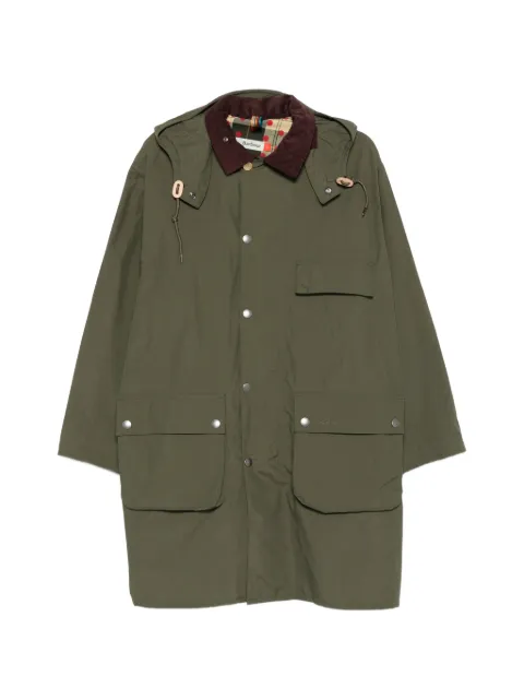 Barbour x Paul Smith flap-pocket hooded jacket