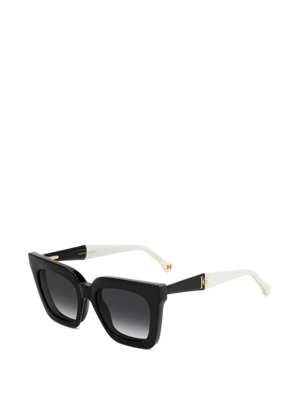  Carolina Herrera Square-frame Logo Glasses - Black 