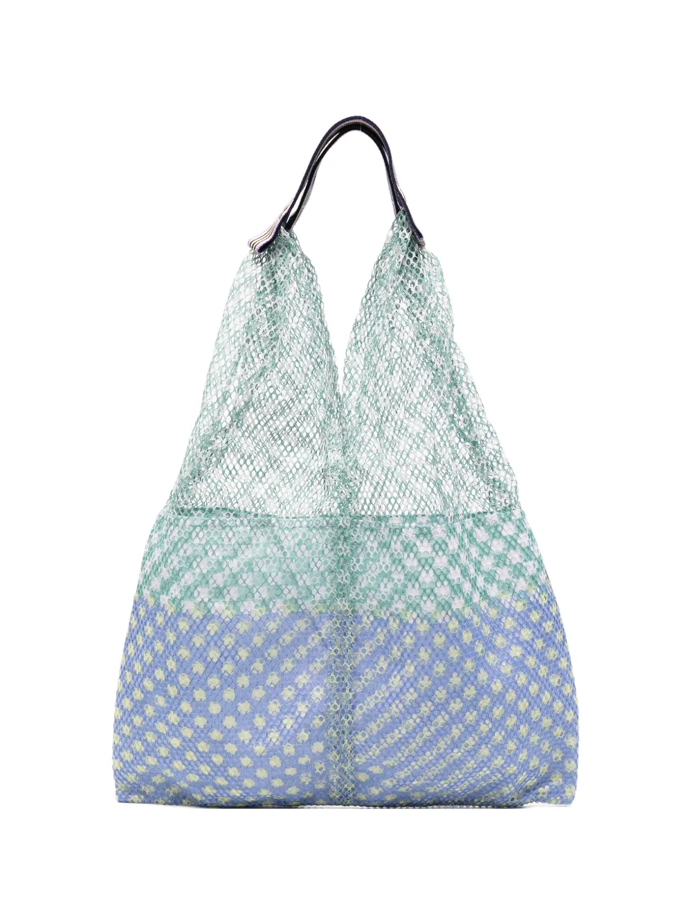 Épice net-print tote bag - Verde