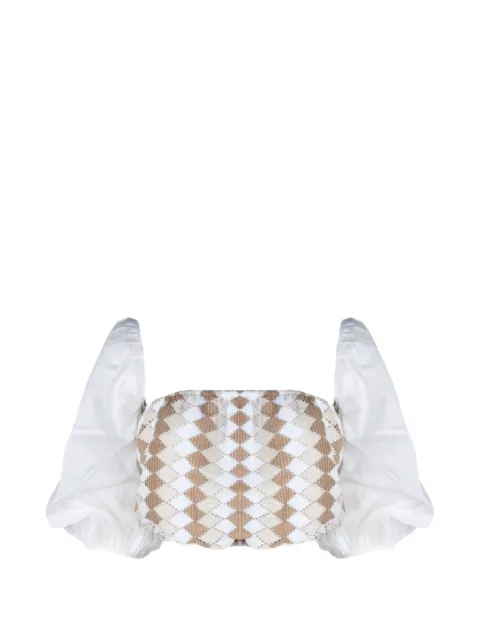 PHO FIRENZE Bustier-Top mit geometrischem Muster