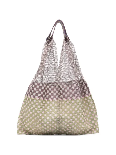 Épice check-pattern tote bag