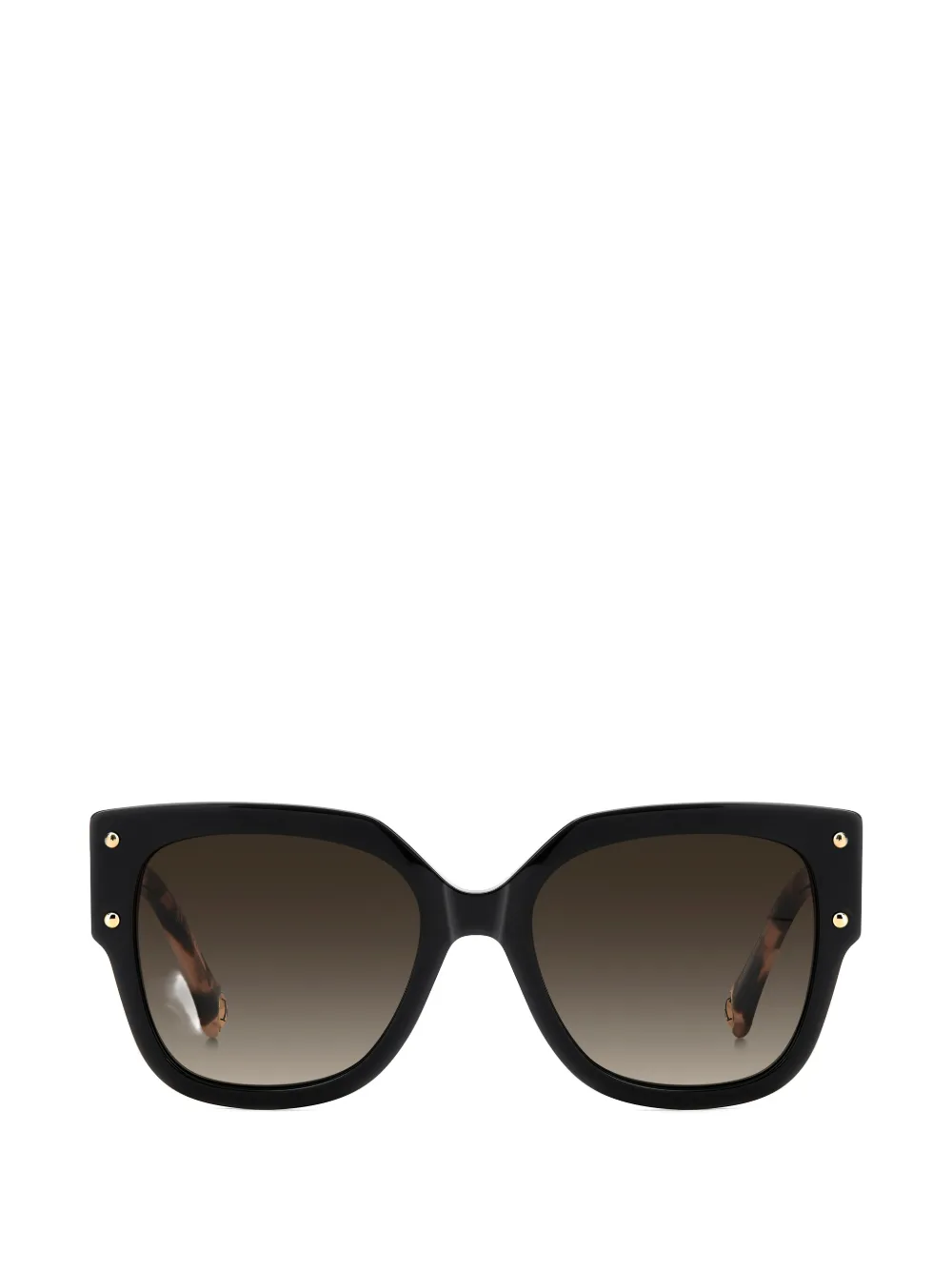 Carolina Herrera studded square-frame sunglasses - Nero