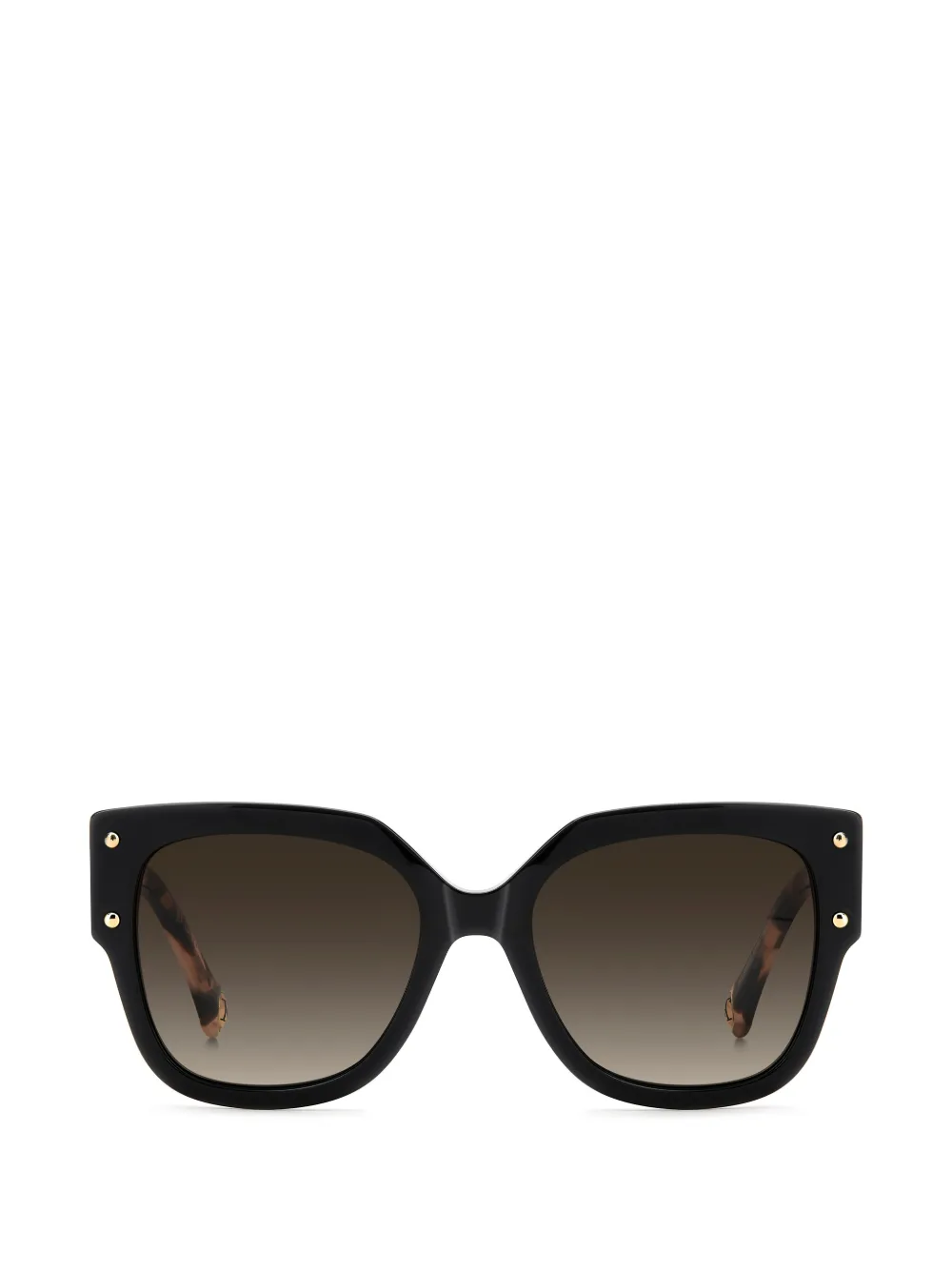 Carolina Herrera studded square-frame sunglasses - Nero