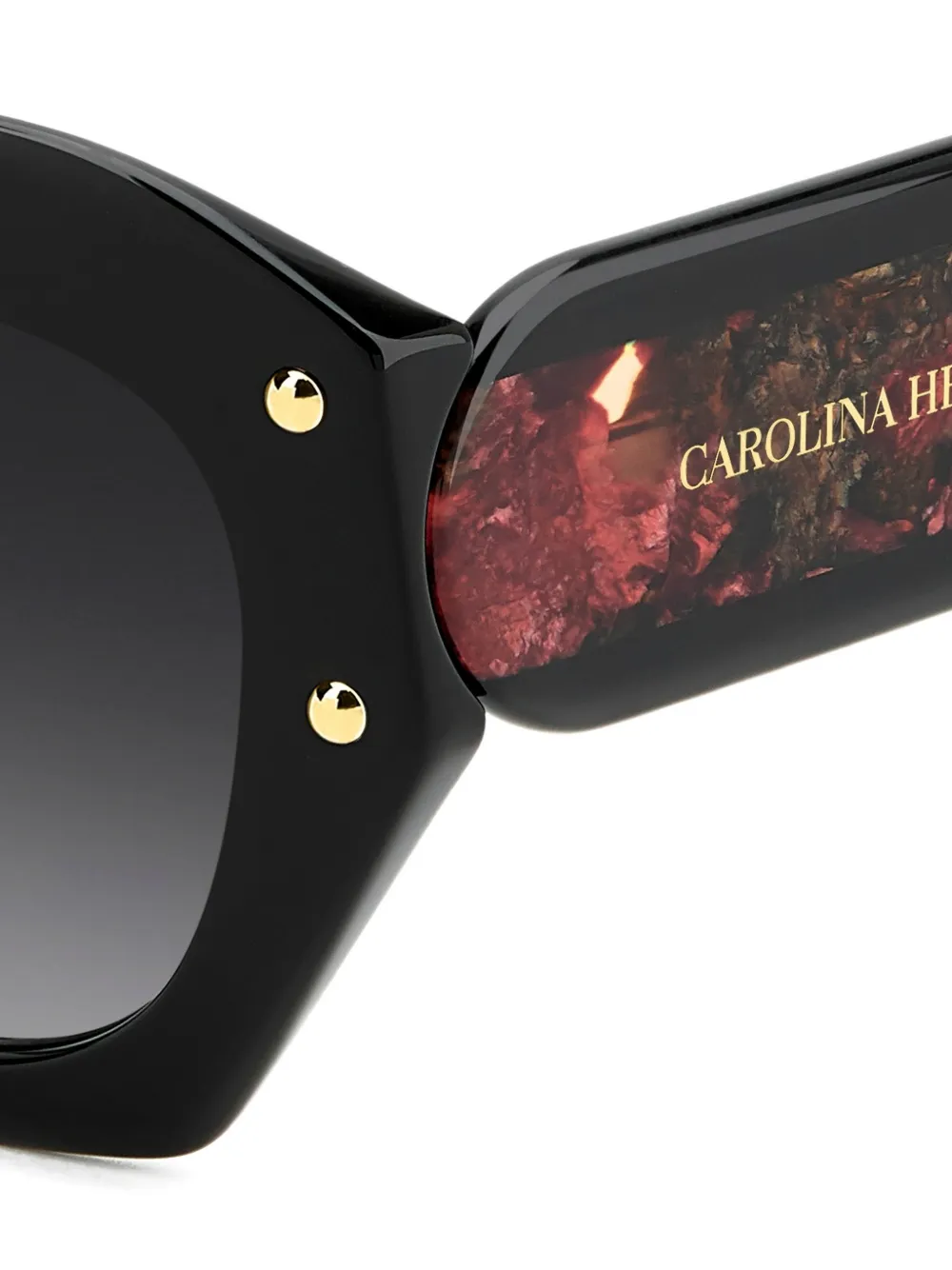  Carolina Herrera Geometric-frame Sunglasses - Black 