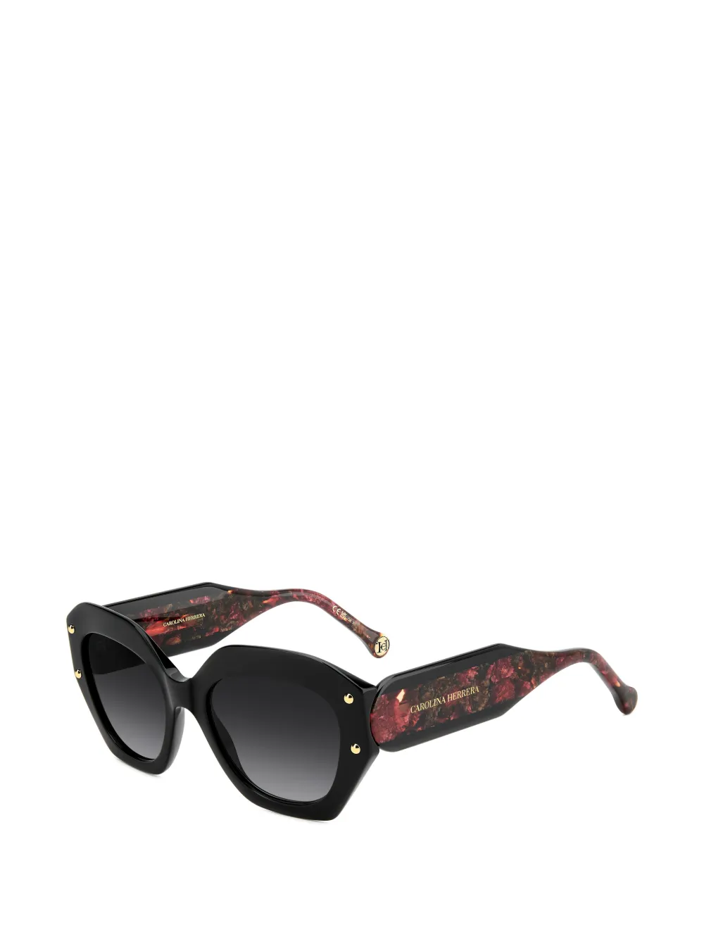  Carolina Herrera Geometric-frame Sunglasses - Black 
