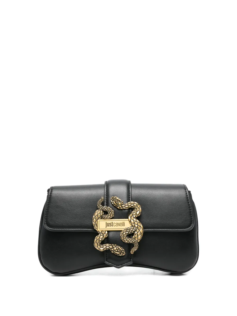 Just Cavalli snake embellishment crossbody bag - Nero
