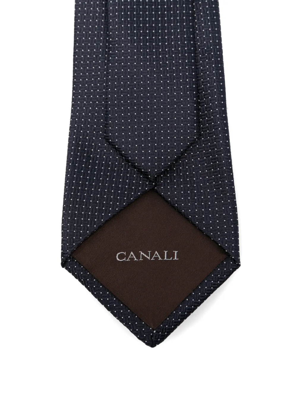 Canali Polka Dot Tie - Blue 